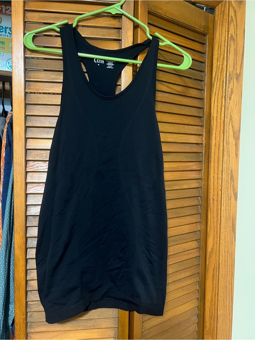 Zyia Active Black Racerback Tank Top